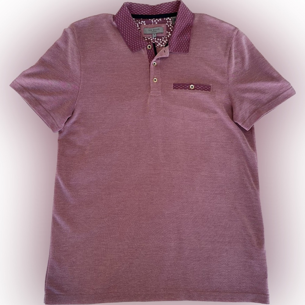 Ted Baker Classy Signature Red / Pink Polo